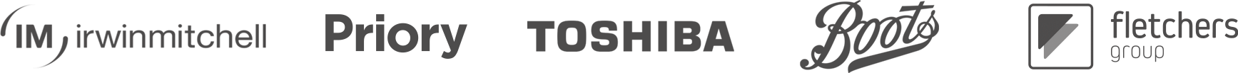 Irwin Mitchell, Priory, Toshiba, Boots, Fletchers Group